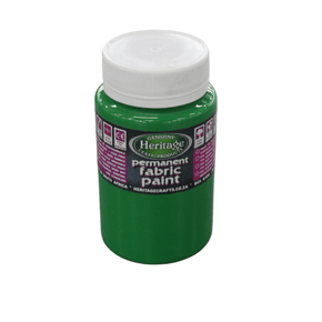 HERITAGE PAINTS Habby Bright Green Heritage Fabric paint 250ml (7805220651097)