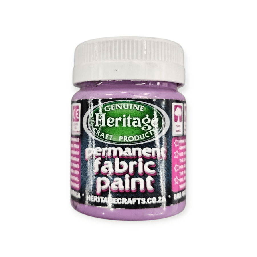 HERITAGE PAINTS Habby Deep Lilac Heritage Fabric Paint 50ml (7484629811289)