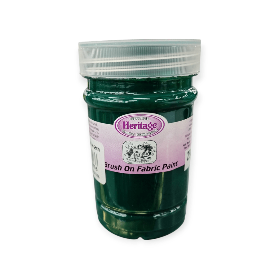 HERITAGE PAINTS Habby Emerald Heritage Fabric paint 250ml (7805220651097)