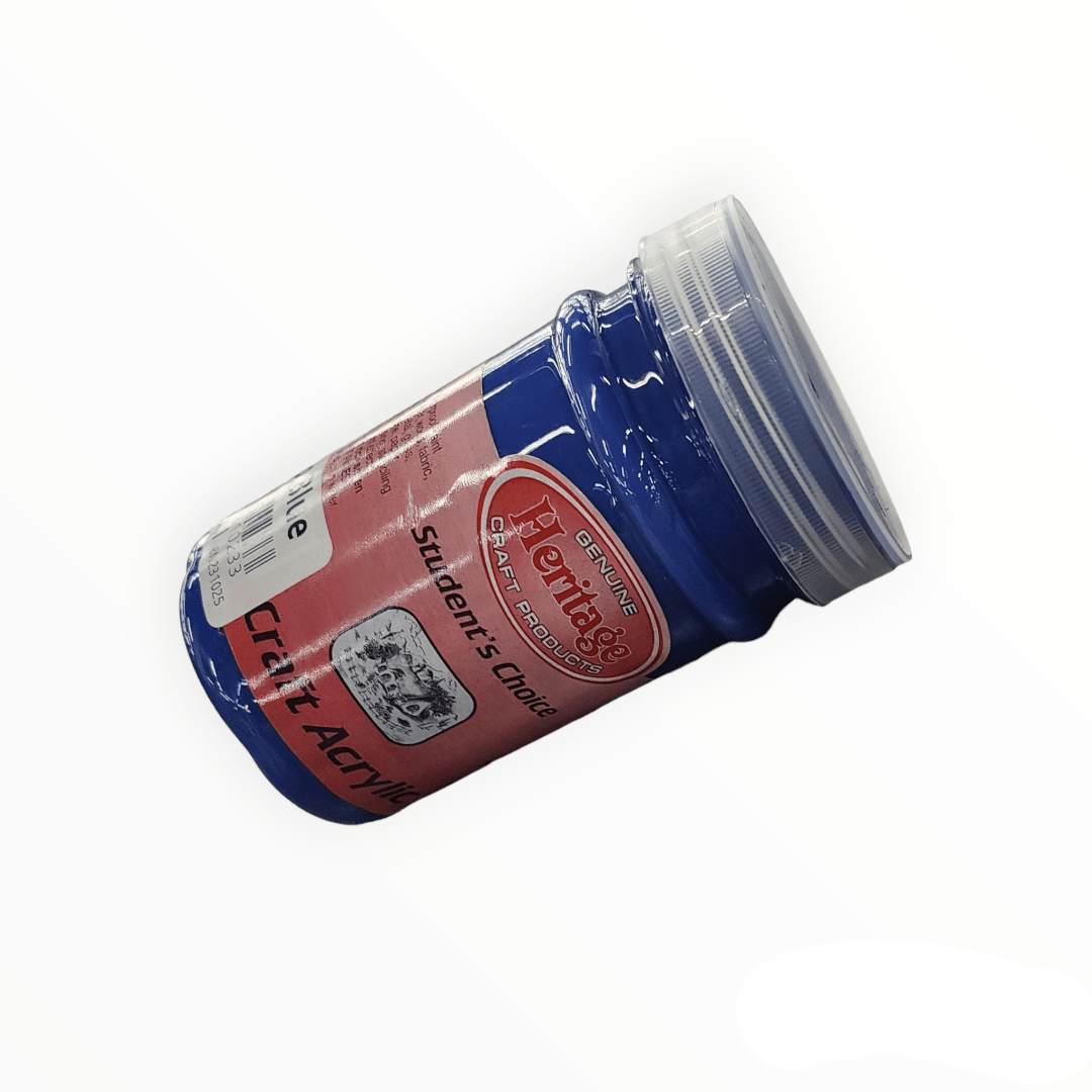 HERITAGE PAINTS Habby Heritage Craft Acrylic Paint Deep Blue 250ml (7483986509913)
