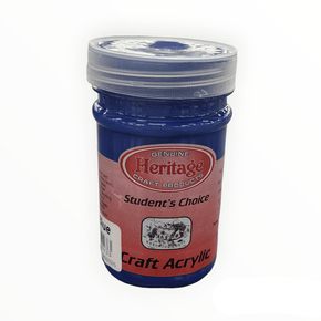 HERITAGE PAINTS Habby Heritage Craft Acrylic Paint Deep Blue 250ml (7483986509913)