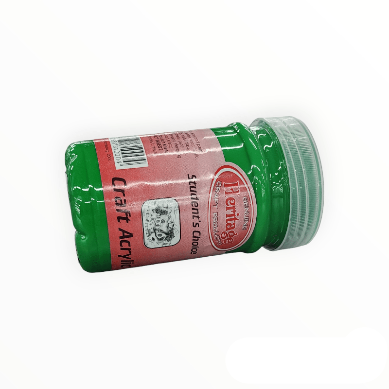 HERITAGE PAINTS Habby Heritage Craft Acrylic Paint True Green 250ml (7483961278553)