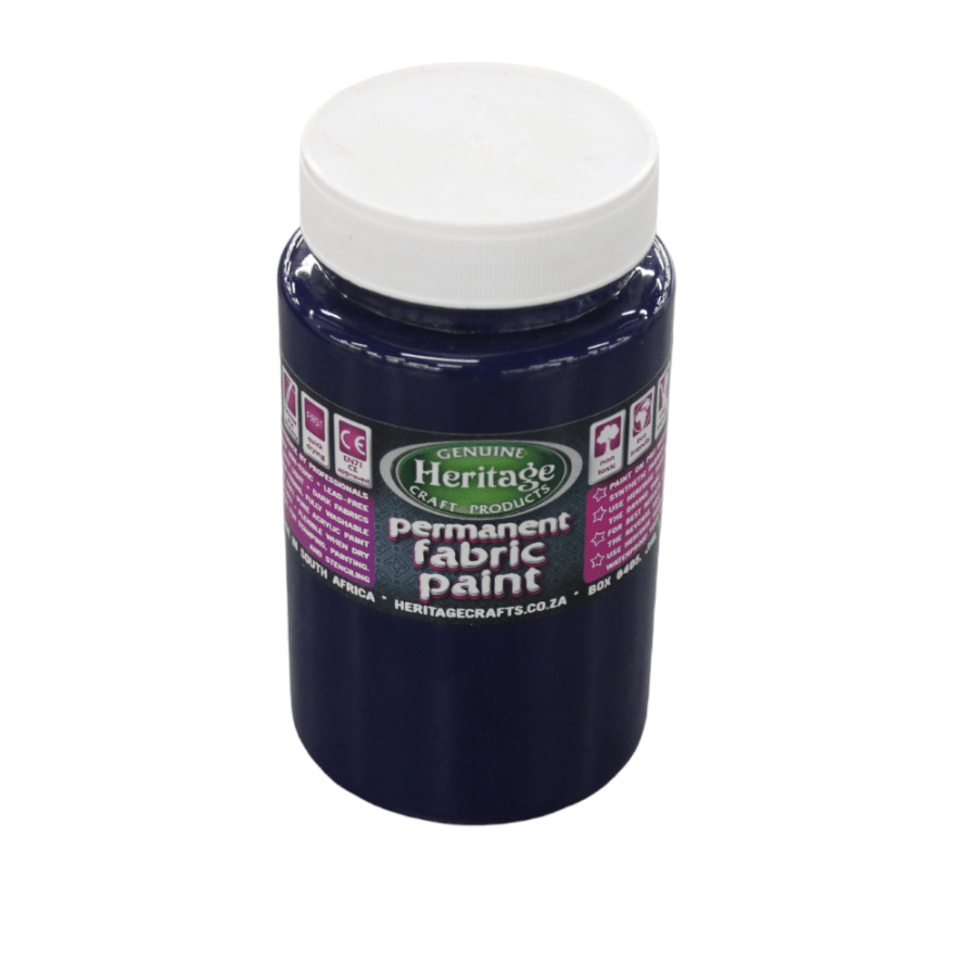 HERITAGE PAINTS Habby Navy Heritage Fabric paint 250ml (7805220651097)