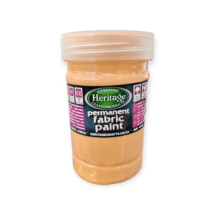 HERITAGE PAINTS Habby Peach Blush Heritage Fabric paint 250ml (7805220651097)