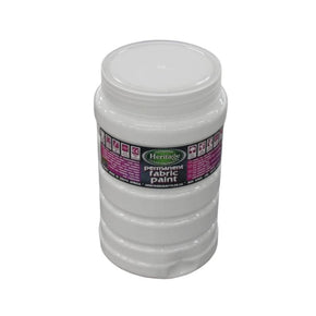 HERITAGE PAINTS Habby White Heritage Fabric Paint 1L (7805223043161)