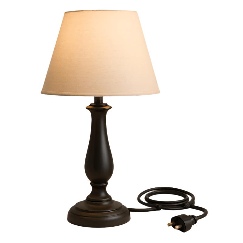 HERITAGE SIDE Table Lamp Heritage Side Table Lamp TL30 Shan Medium  Dark Brown