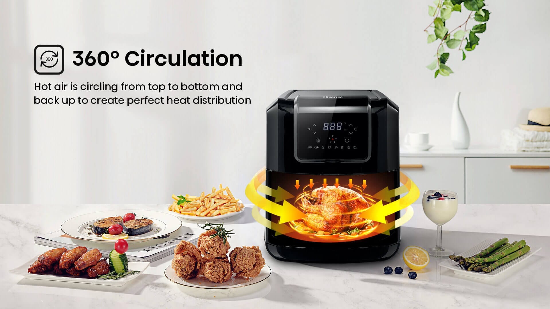 Hisense AIR FRYER Hisense 6.7L Air Fryer H06AFBS1S3