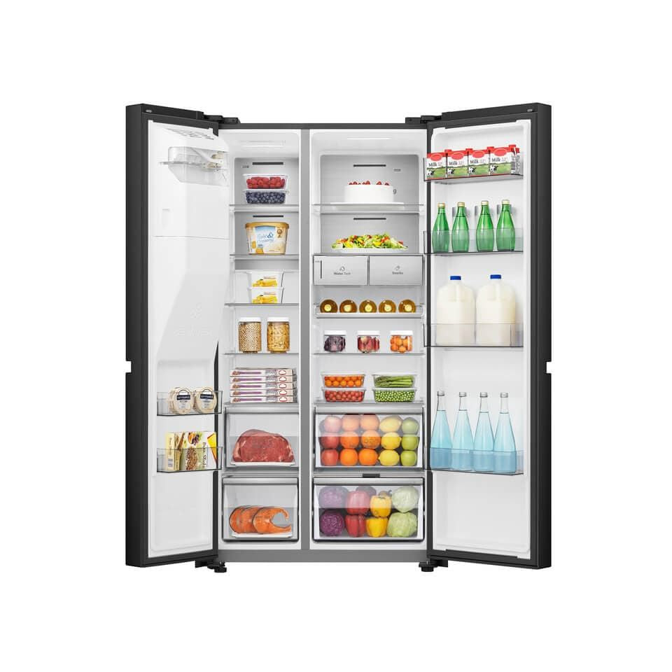 HISENSE Side by side fridge Hisense 601L Black Stainless Steel H780SB-IDL