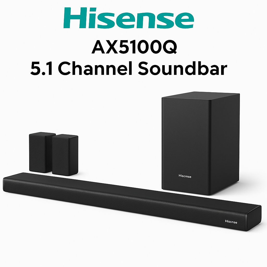 Hisense Sound Bars Hisense Soundbar 5.1 Channel Soundbar AX5100Q