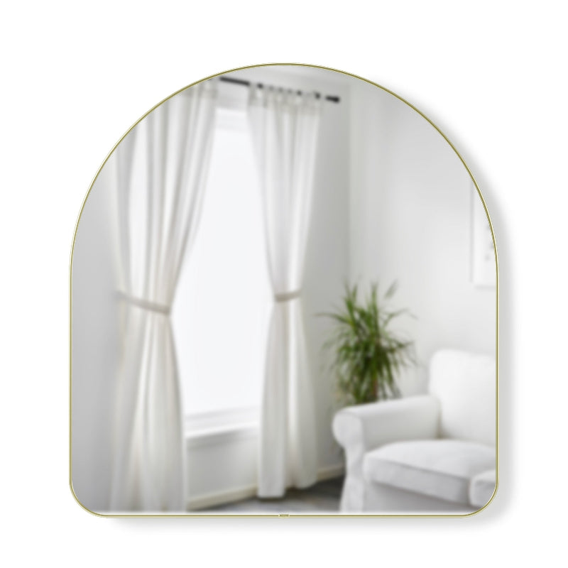 Umbra Hubba Arched Wall Mirror 86X91cm Brass UMB1017061104