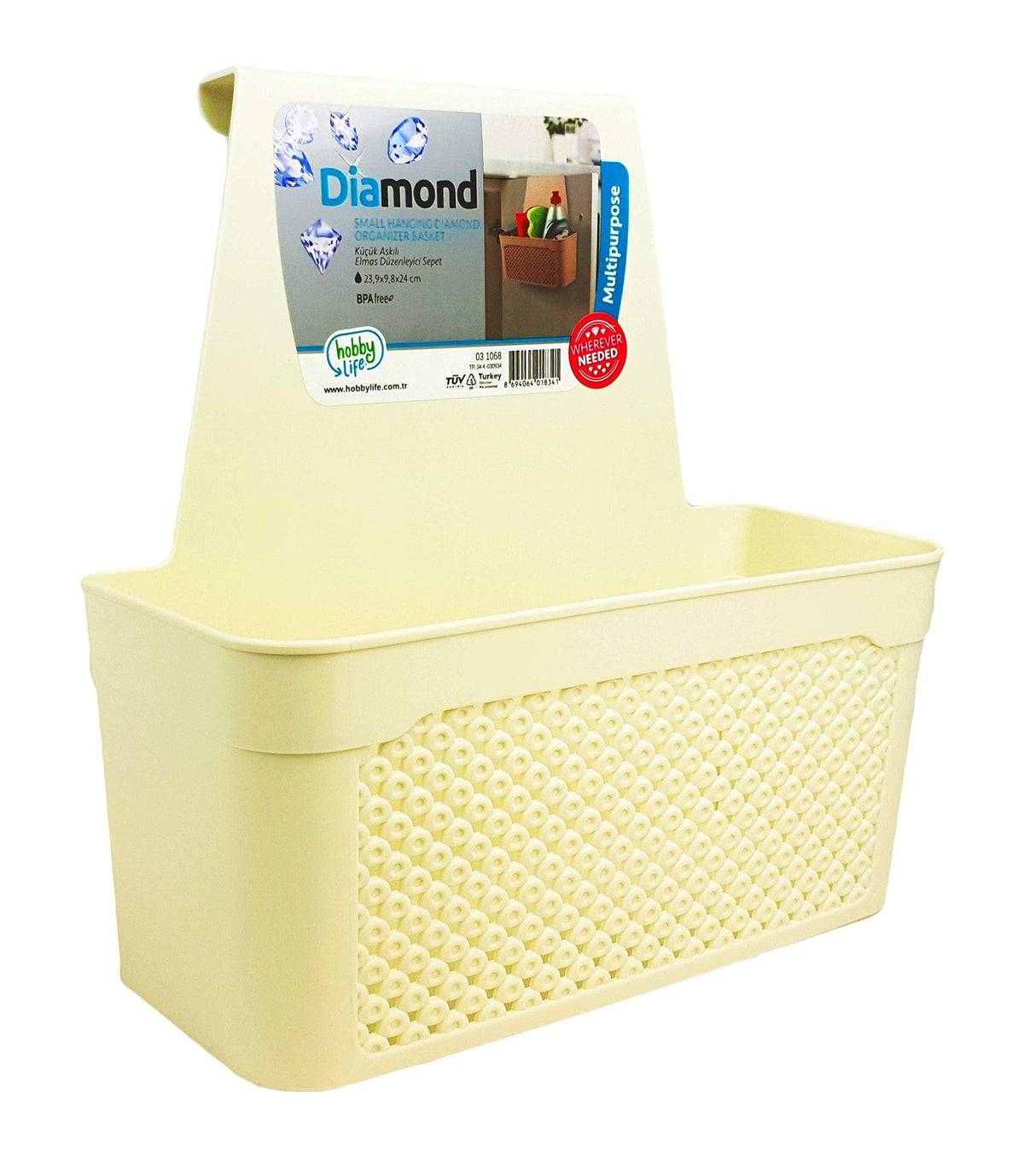 Hobby Life DUST BIN Hobby Life Small Hanging Diamond Organizer Basket 03 1068