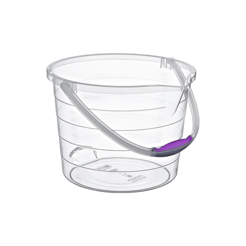 Hobby Life Laundry Basket Hobby Life Transparent Stepped Cleaning Bucket 10L 08 1198 (7306956177497)