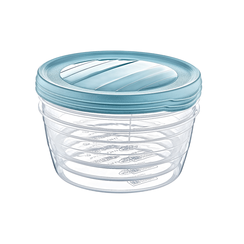 Hobby Life Plasticware Hobby Life Round Trend Storage Container 0.7L Set of 3 (7305395601497)
