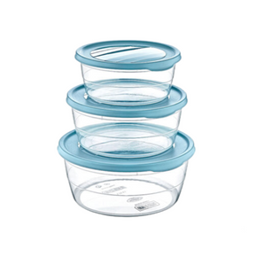 Hobby Life Plasticware Hobby Life Round Trend Storage Container 0.7L Set of 3 (7305395601497)