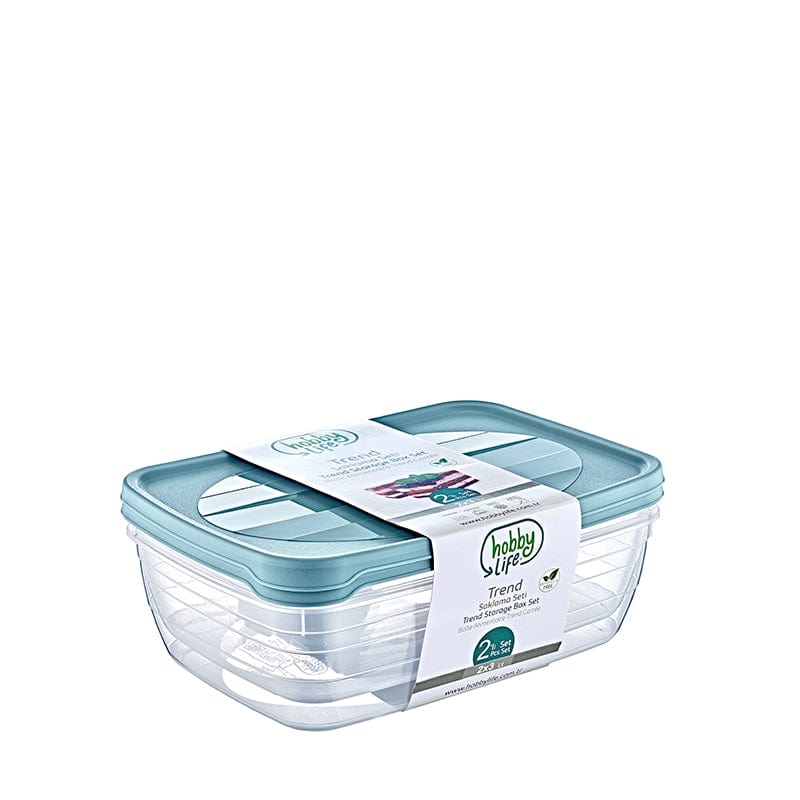Hobby Life Storage Container Hobby Life Rectangular Trend Storage Container 3L Set Of 2