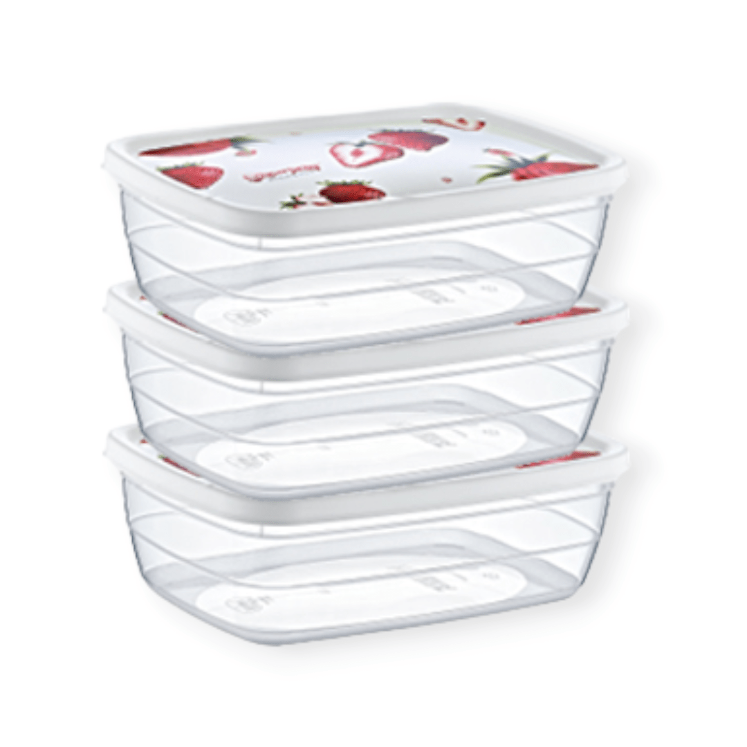 Hobby Life STORAGE CONTANER Hobby Life 3 Piece Deko Trend Storage Container 0.6L (7295222480985)