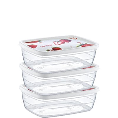Hobby Life STORAGE CONTANER Hobby Life 3 Piece Deko Trend Storage Container 0.6L (7295222480985)