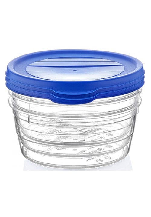 Hobby Life STORAGE CONTANER Hobby Life 3 Piece Trend Round Food Storage Container Set 0,3 Litre (6958909980761)