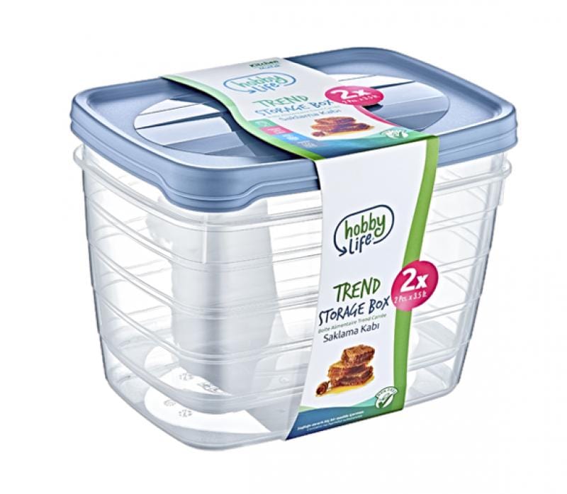 Hobby Life STORAGE CONTANER Hobby Life Deep Trend Storage Containers 3,5L Set of 2 (7296328826969)