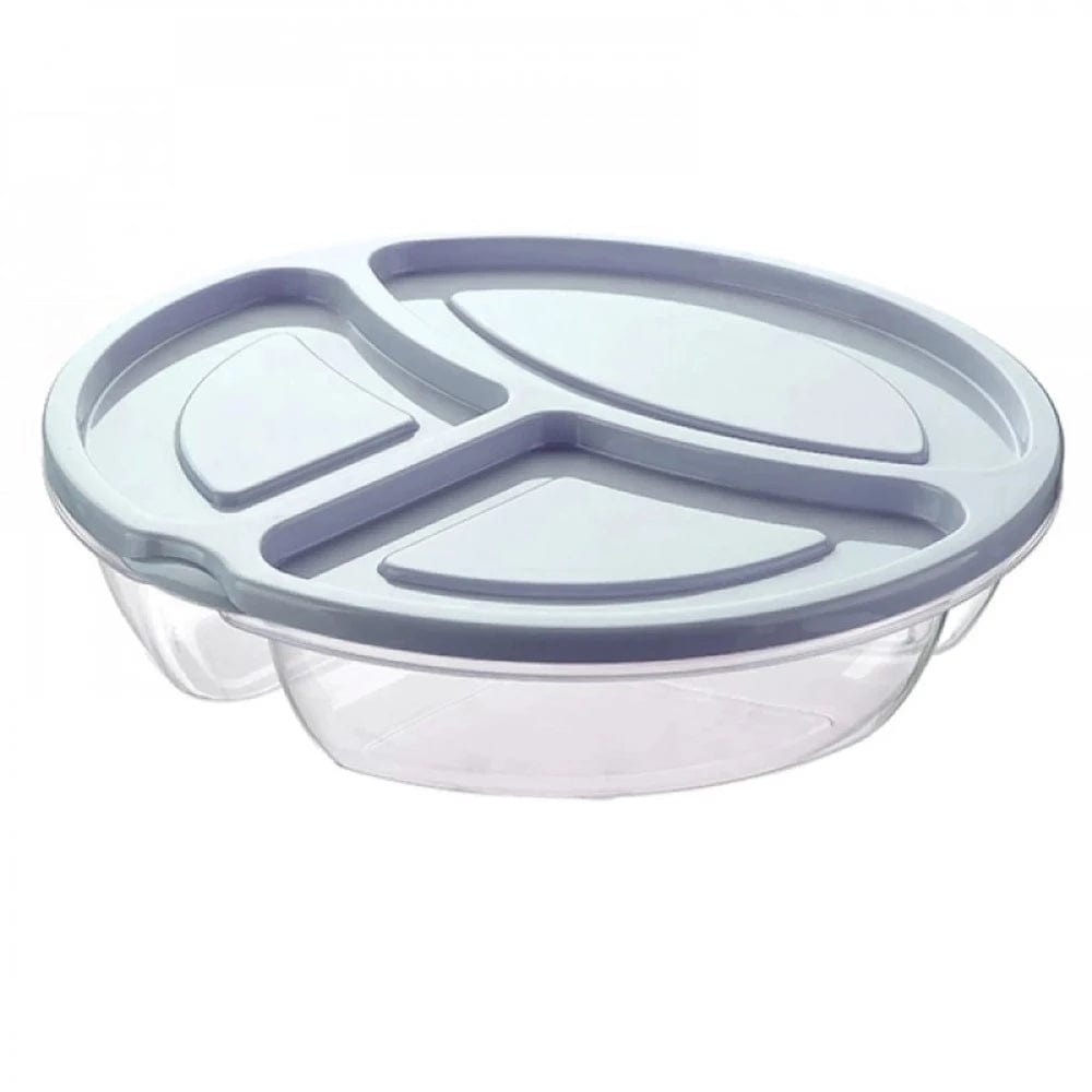 Hobby Life STORAGE CONTANER Hobby Life Smart 3 Compartment Round Storage Container 1.1L (7296242974809)
