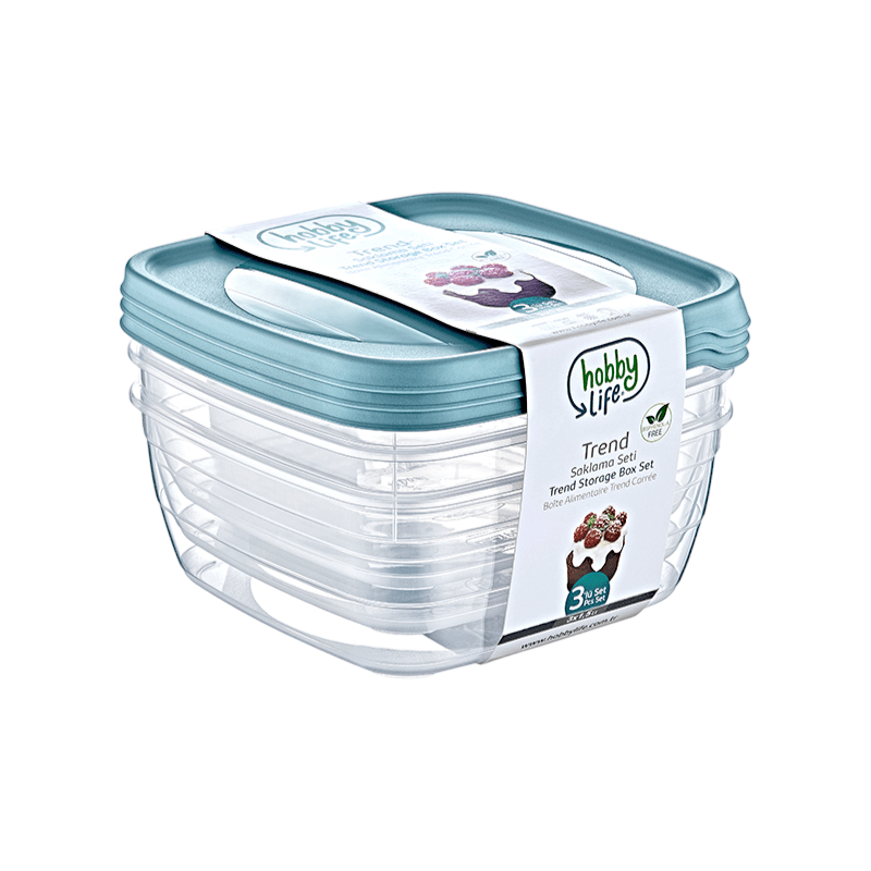 Hobby Life STORAGE CONTANER Hobby Life Square Trend Storage Container 3 x 1.5L 021040 (7464844951641)