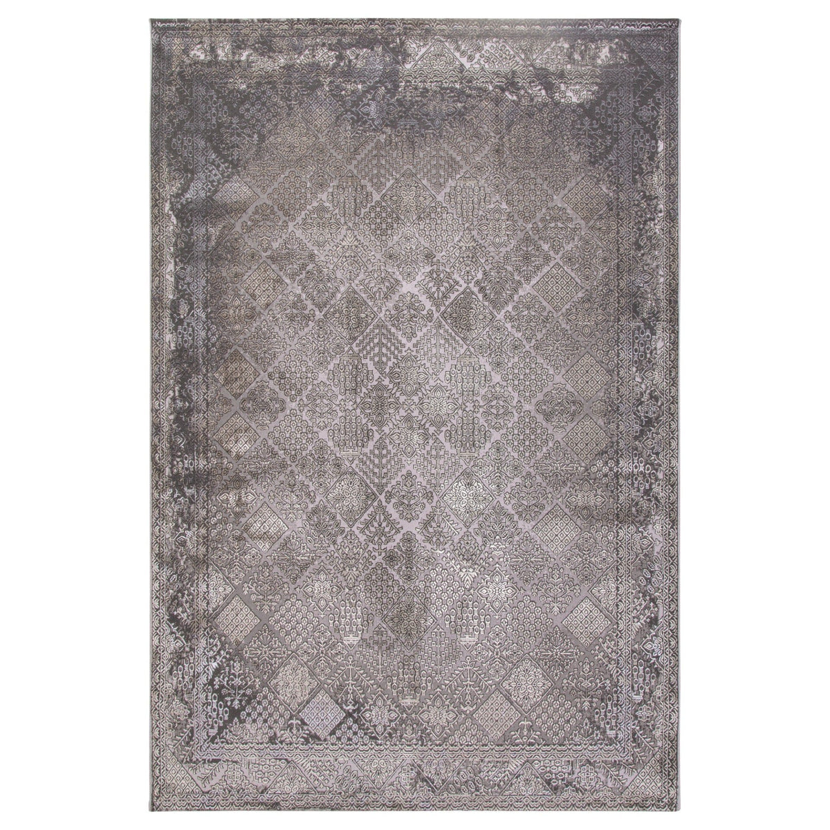 Home Decor RUG 160X230cm Elissa Rugs Antrasit -C Beige ELS1004