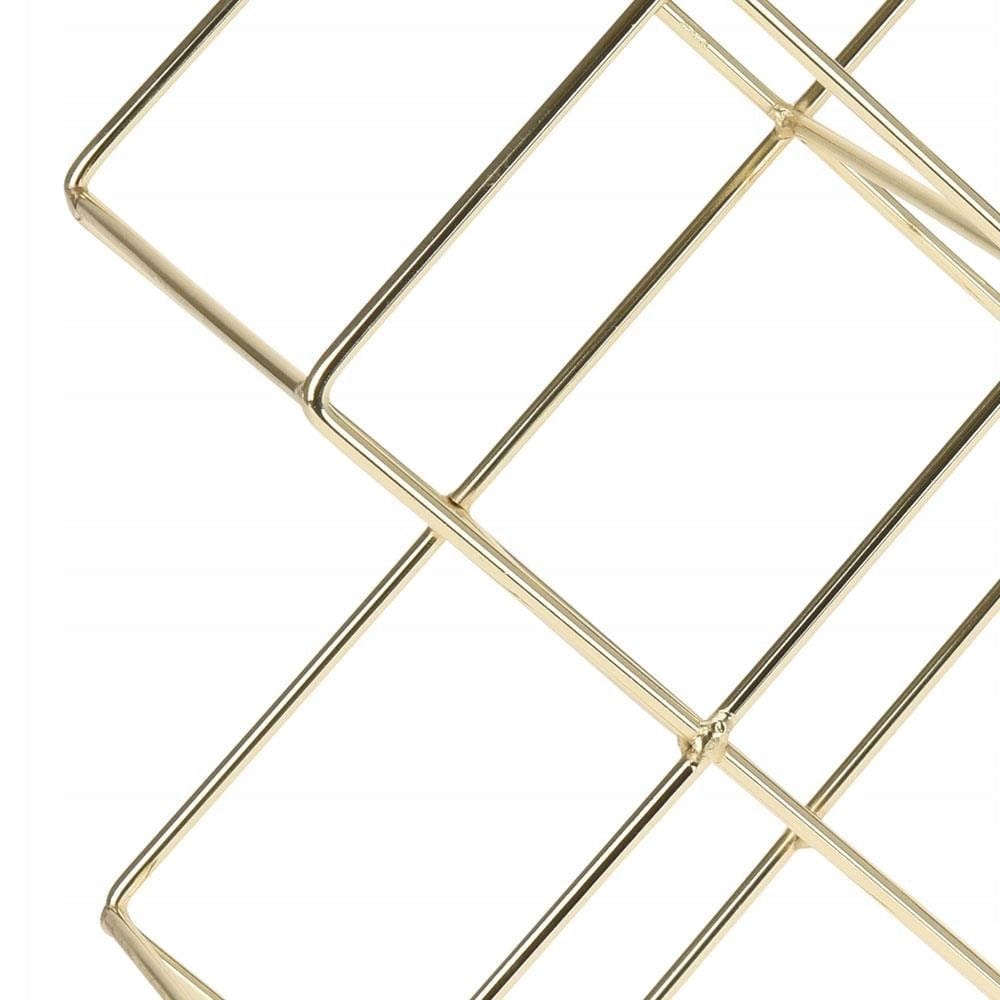 Home & Styling Collection Wine Rack H & S Metal wine rack for 13 bottles Gold (7288877482073)