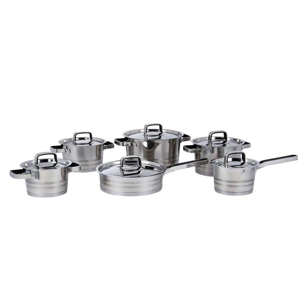 Homeking POTS Totally Home Stainless Steel Heavy Base 12 Piece TH64 (7422931173465)