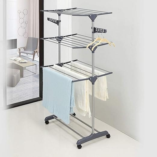 Homemark Clothes Dryer Homemark Drying Rack Grey HCR001 (7490619244633)