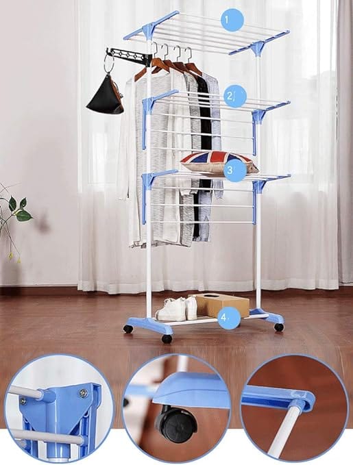 Homemark Clothes Dryer Homemark Drying Rack Grey HCR001 (7490619244633)