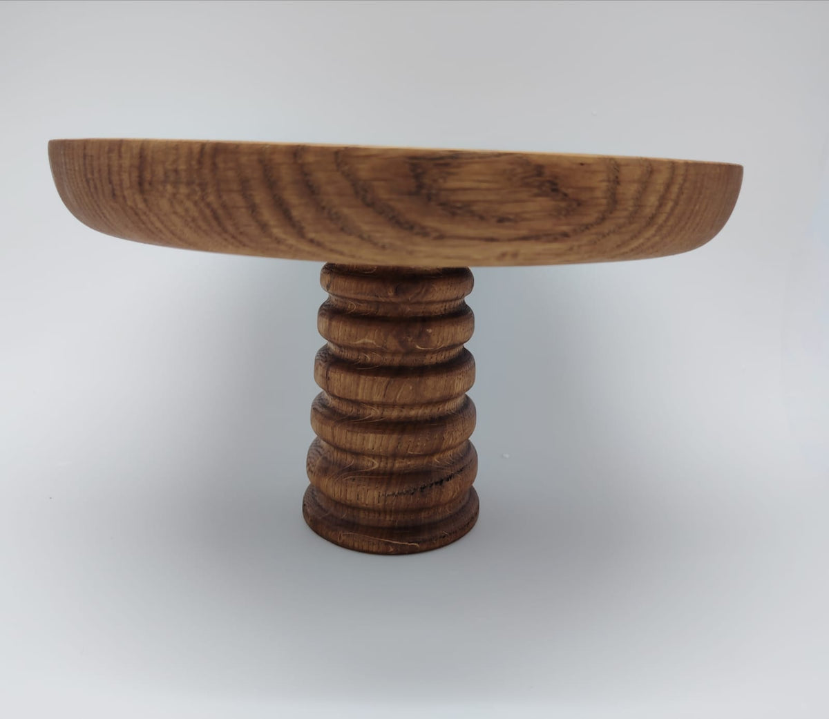 HOMESTAR Cake Stand Cake Stand Medium European Solid Oak Wood 27X27CM