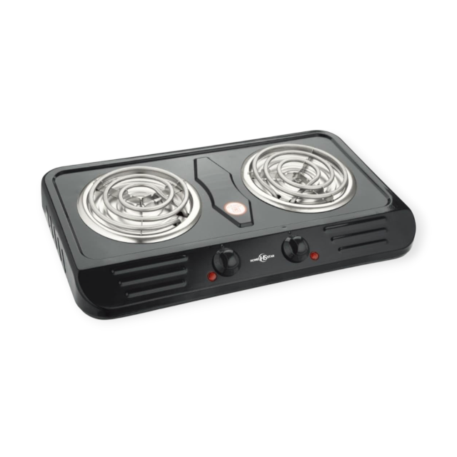 HOMESTAR HOTPLATE Homestar Electric Double Spiral Hotplate Black HS-TH03N