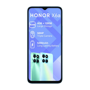Honor Mobile Phones Honor X6A 128GB Dual Sim - Cyan (7677682352217)
