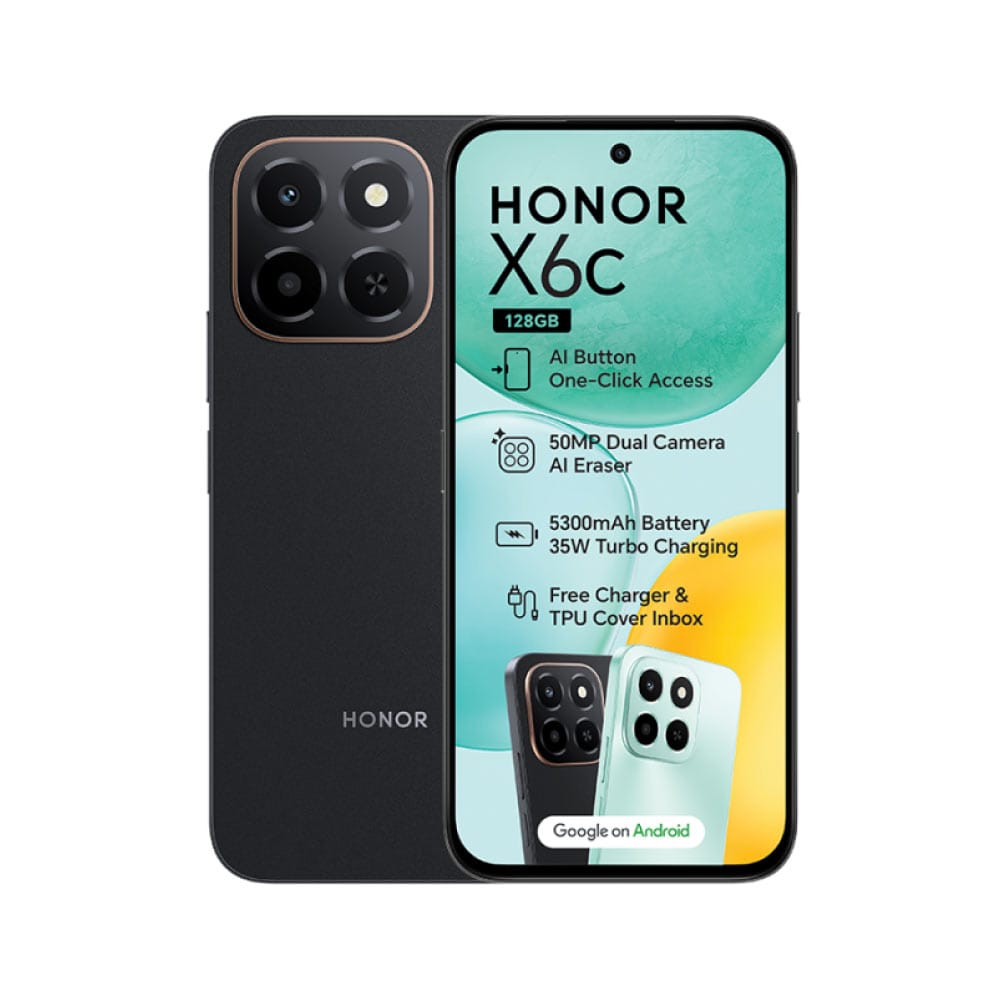 Honor Mobile Phones HONOR X6c 4G 128GB Dual Sim - Black