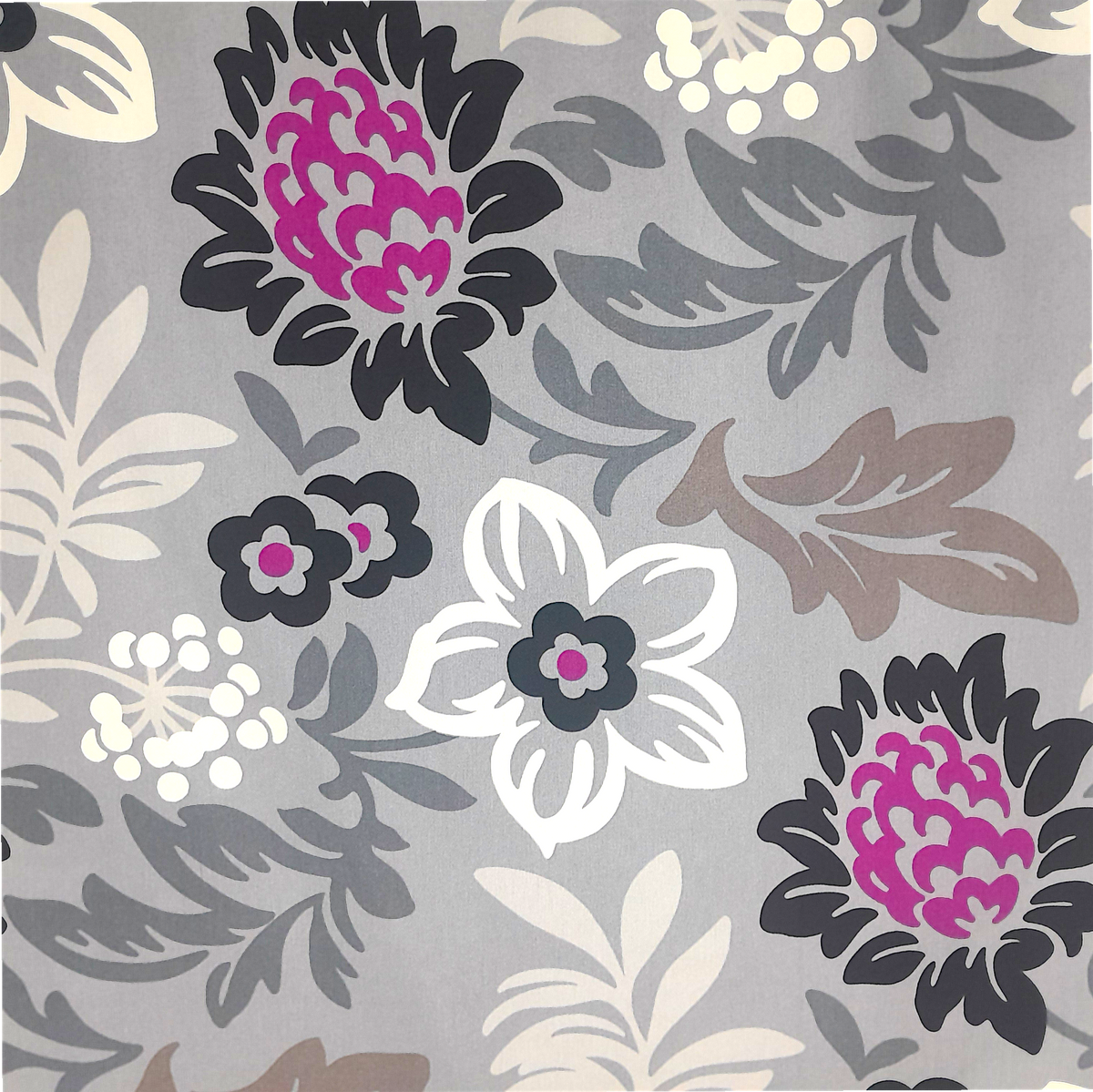 Printed Loneta Retro Carlota Milano Hot Pink 280 cm