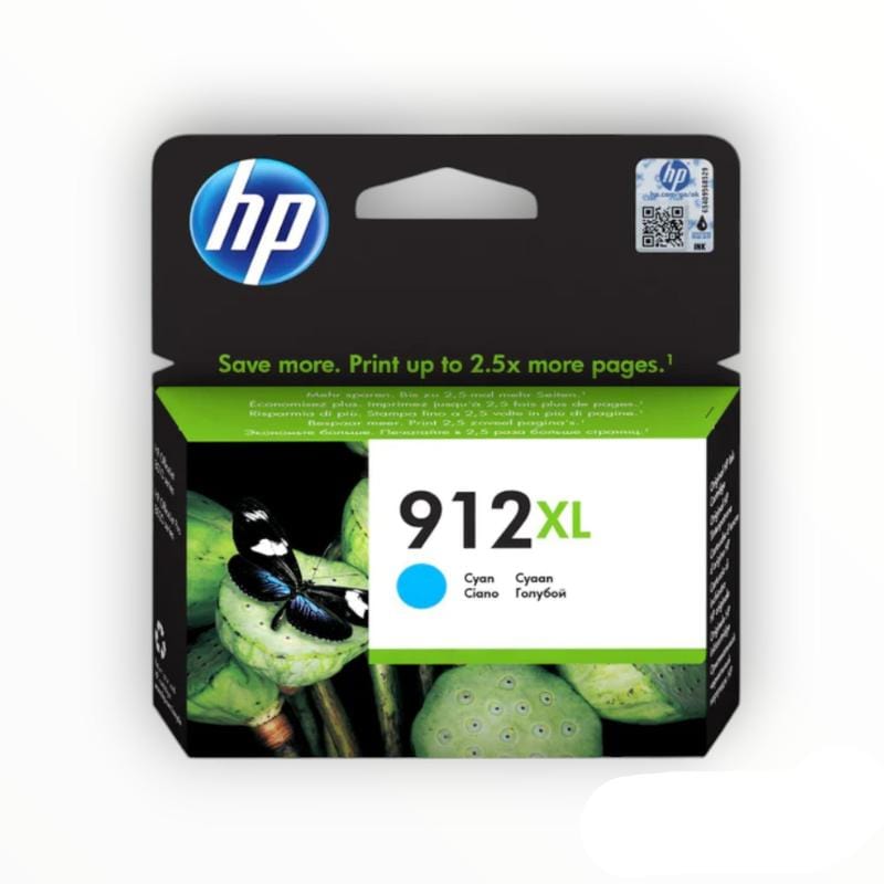 HP INK CARTRIDGE HP 912XL High Yield Cyan Original Ink Cartridge (7808634028121)