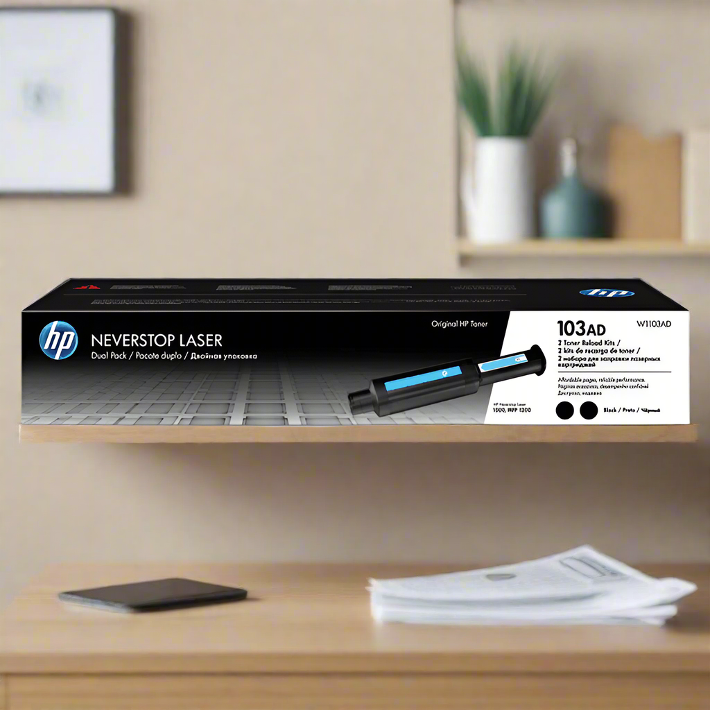 HP Printer Toner HP 103AD Neverstop Toner Reload Kit 2-Pack (7804482060377)