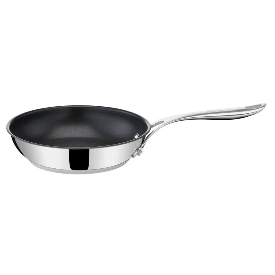 Tefal Jamie Oliver Cook's Direct Stainless Steel 3-Piece Frypan Set E304S344.
