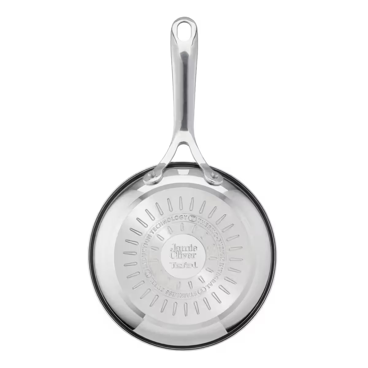 Tefal Jamie Oliver Cook's Direct Stainless Steel 3-Piece Frypan Set E304S344.