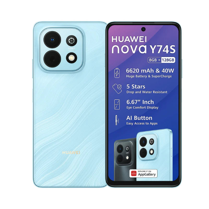 Huawei Nova Y74s 8/128GB Dual Sim - Blue