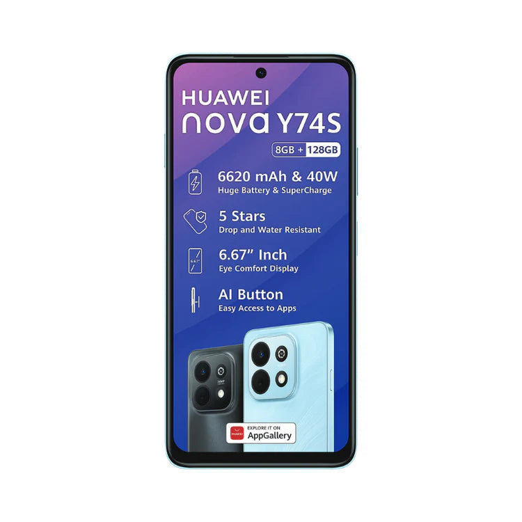 Huawei Nova Y74s 8/128GB Dual Sim - Blue
