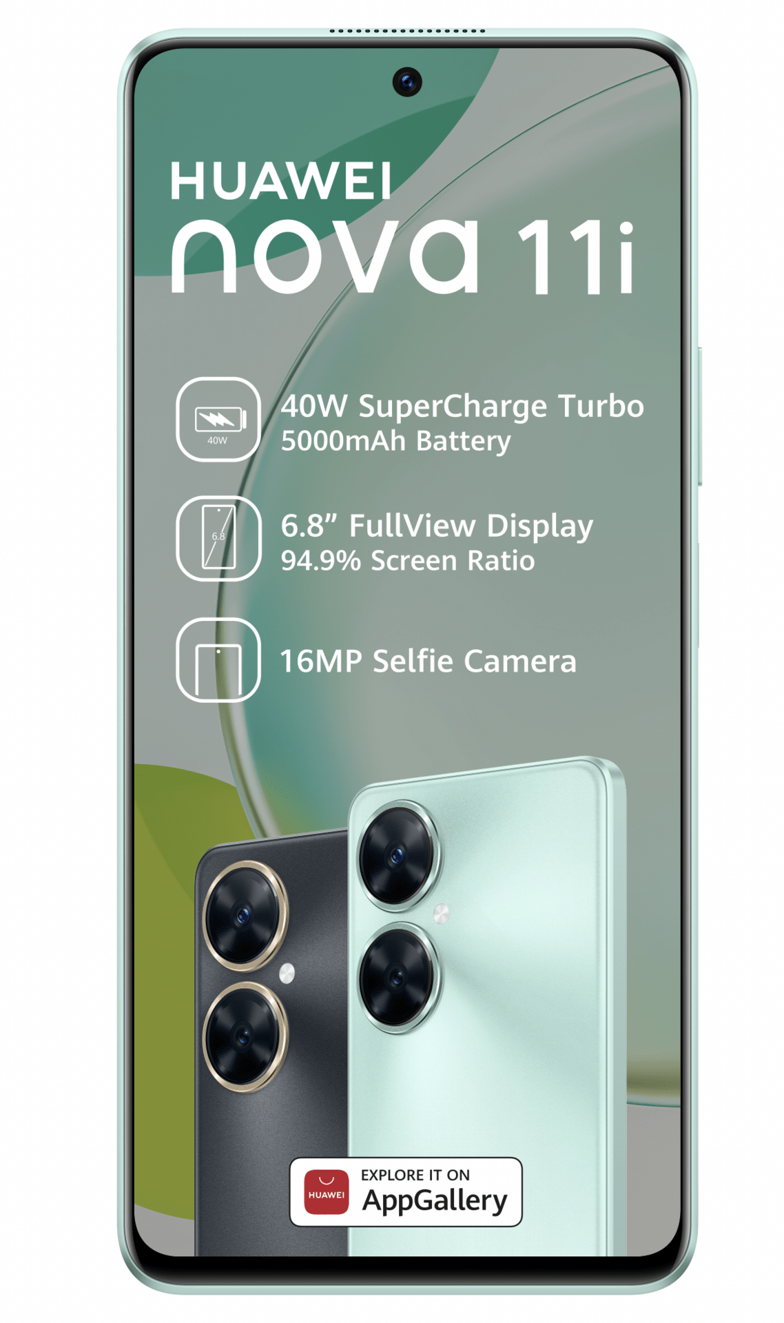 Huawei Smart Phones Huawei Nova 11i 128GB Dual Sim - Green (7296731480153)