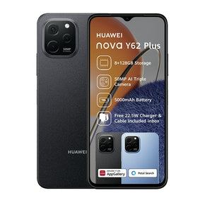 Huawei Smart Phones Huawei Nova Y62 Plus 4G Dual Sim 128GB - Black (7691357093977)