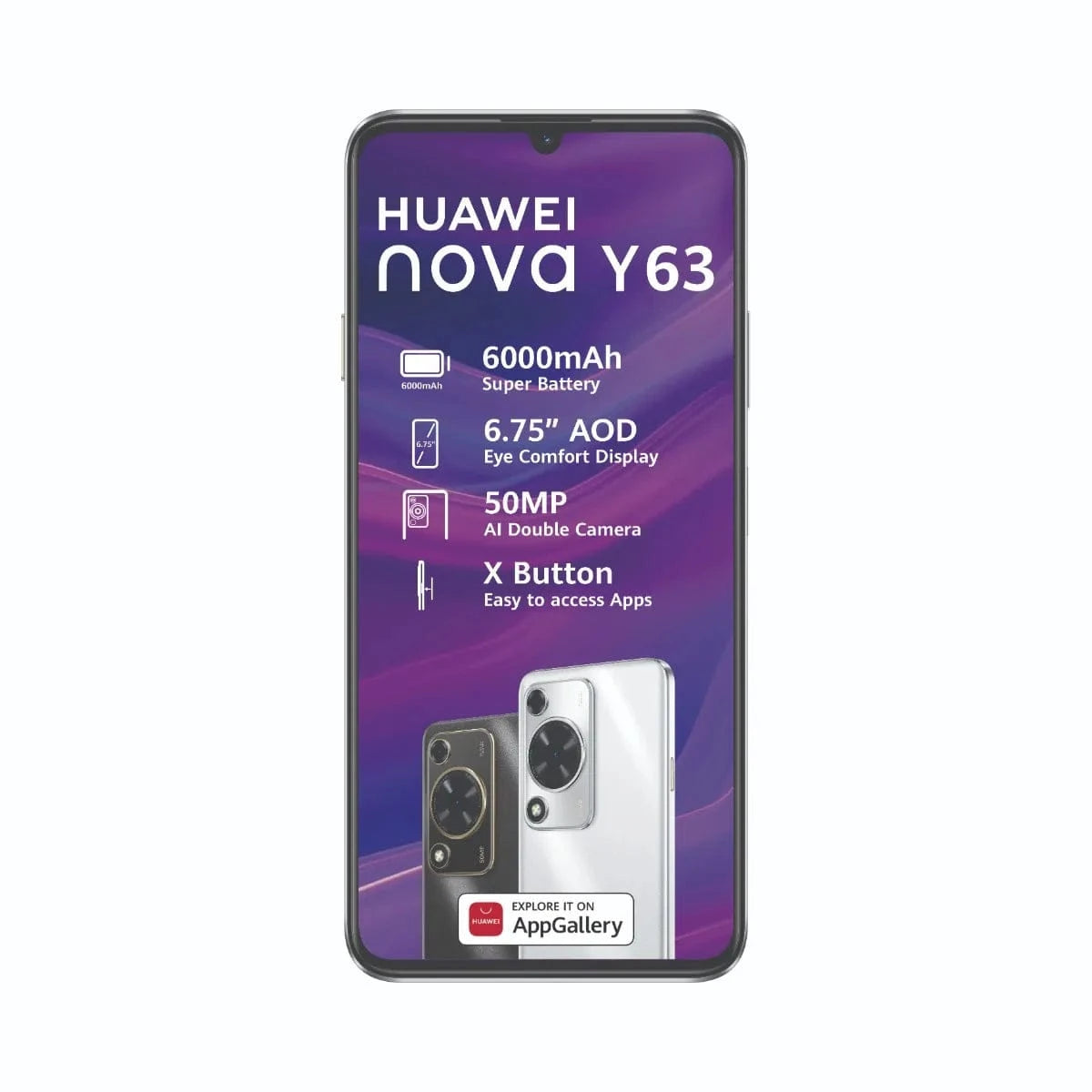 Huawei Smart Phones Huawei Nova Y63 6/128GB Dual Sim - Black