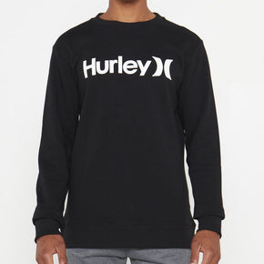 Hurley Sweater Hurley One & Only Crew Fleece Black (7633561780313)