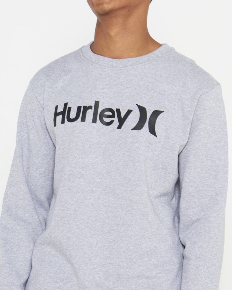 Hurley Sweater Hurley One & Only Crew Fleece Grey (7633568137305)