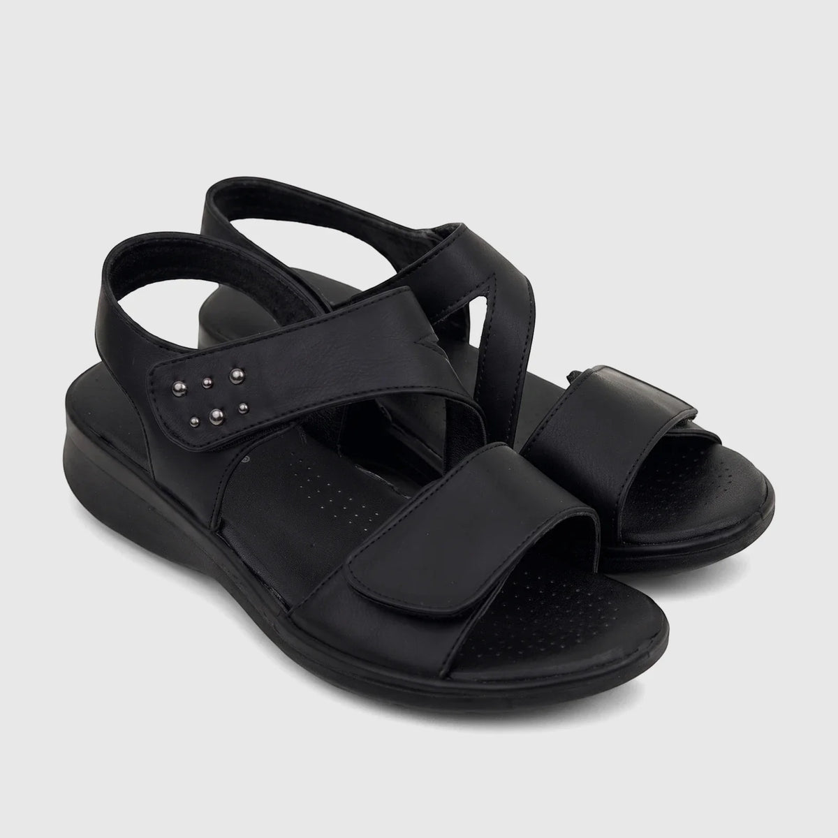Hush Puppies Soft Style Ladies Comfort Sandal Obamia Mono-Black SSL01558BKBK.