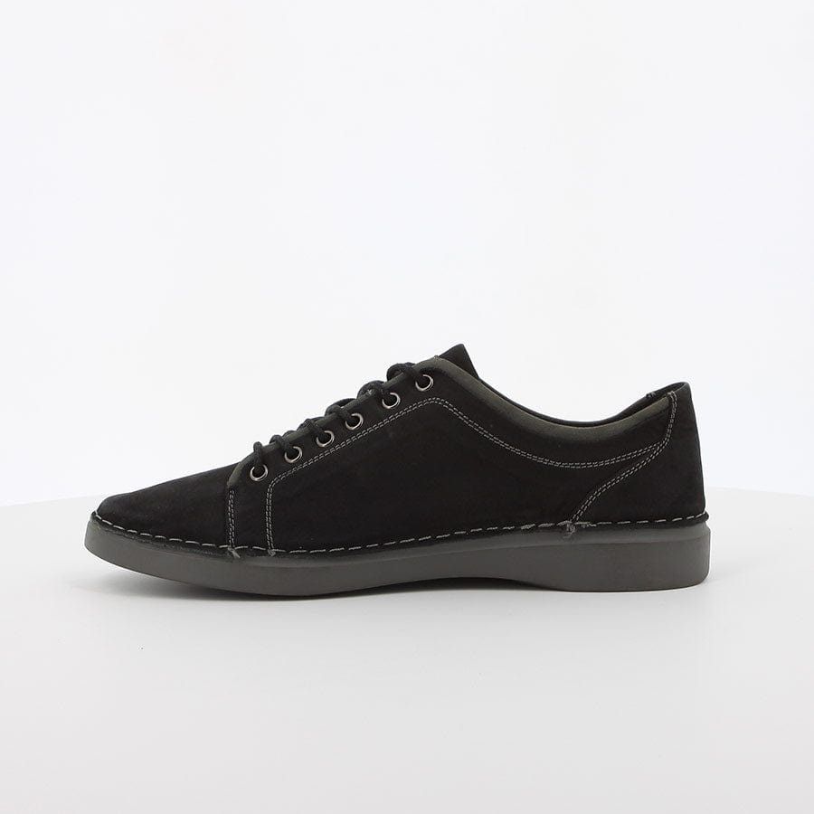 Hush Puppies Casual Shoes Hush Puppies Keano Black Waxy Nubuck
