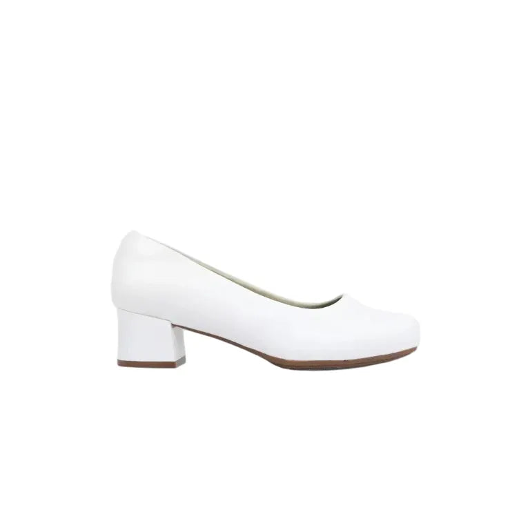 Hush Puppies Heels Hush Puppies Ladies Soft Fynn Heels-White SSL01619WHWH