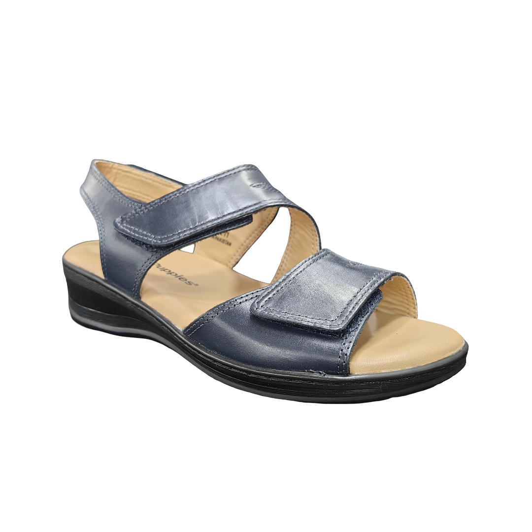 Hush Puppies Ladies Sandals 3 Hush Puppies Giovanna AIRONE Blue 01453